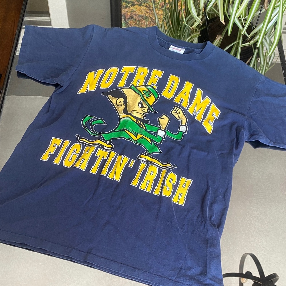 Vintage Single Stitch Notre Dame Saturday’s Hero Tee, Size Large